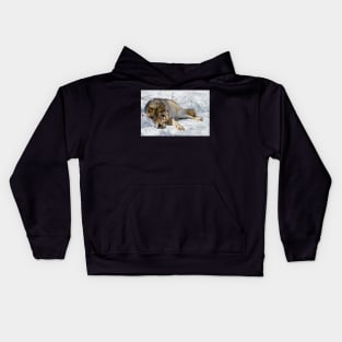 Gray Wolf Kids Hoodie